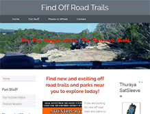 Tablet Screenshot of find-off-road-trails.com